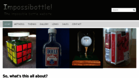 What Impossibottle.co.uk website looked like in 2018 (5 years ago)