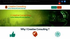What Icreativeconsulting.com website looked like in 2018 (5 years ago)
