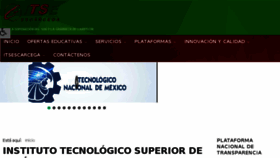 What Itsescarcega.edu.mx website looked like in 2018 (5 years ago)