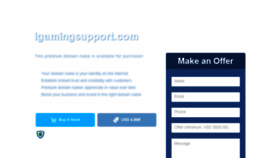 What Igamingsupport.com website looked like in 2018 (5 years ago)