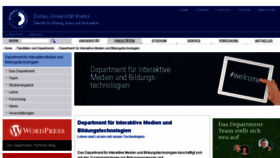What Imb.donau-uni.ac.at website looked like in 2018 (5 years ago)