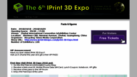 What Iprint3d2018.myevents.cn website looked like in 2018 (5 years ago)