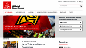 What Igmetall-mainz-worms.de website looked like in 2018 (5 years ago)