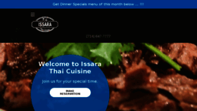 What Issarathaicuisine.com website looked like in 2018 (5 years ago)