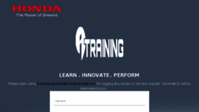 What Itraining.hondacarindia.com website looked like in 2018 (5 years ago)