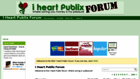 What Iheartpublixforum.com website looked like in 2018 (5 years ago)