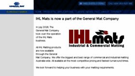 What Ihlmats.com.au website looked like in 2018 (5 years ago)