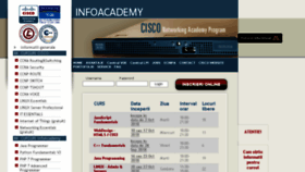 What Infoacademy.net website looked like in 2018 (6 years ago)