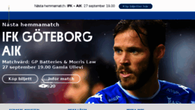 What Ifkgoteborg.se website looked like in 2018 (5 years ago)