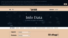 What Infodata.ilsole24ore.com website looked like in 2018 (5 years ago)