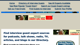 What Interviewguestsdirectory.com website looked like in 2018 (5 years ago)
