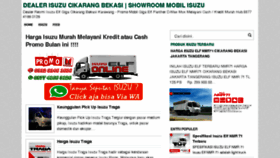 What Isuzumobil.com website looked like in 2018 (5 years ago)