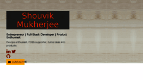 What Ishouvik.com website looked like in 2018 (5 years ago)