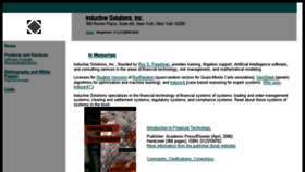 What Inductive.com website looked like in 2018 (6 years ago)
