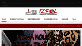 What Izpol.pl website looked like in 2018 (5 years ago)