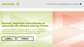 What Interbel.es website looked like in 2018 (5 years ago)