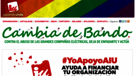 What Izquierda-unida.es website looked like in 2018 (5 years ago)