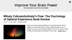 What Improveyourbrainpower.org website looked like in 2018 (5 years ago)