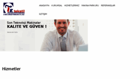 What Iztekstil.com website looked like in 2018 (7 years ago)
