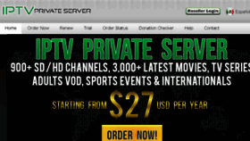 What Iptvprivateserver.is website looked like in 2018 (5 years ago)