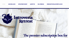 What Introvertsretreatbox.com website looked like in 2018 (5 years ago)