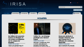What Irisa.fr website looked like in 2018 (7 years ago)