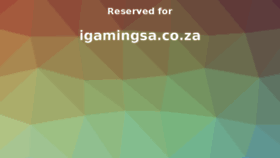 What Igamingsa.co.za website looked like in 2018 (6 years ago)