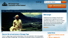 What Iyengar-yoga.org.nz website looked like in 2018 (5 years ago)