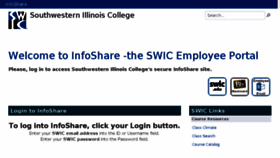 What Infoshare.swic.edu website looked like in 2018 (5 years ago)