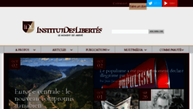 What Institutdeslibertes.org website looked like in 2018 (5 years ago)