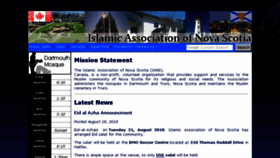 What Islamnovascotia.ca website looked like in 2018 (5 years ago)
