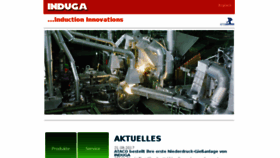 What Induga.de website looked like in 2018 (5 years ago)