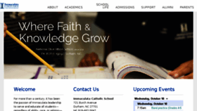 What Immaculataschool.org website looked like in 2018 (5 years ago)