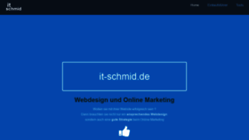 What It-schmid.de website looked like in 2018 (5 years ago)