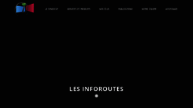 What Inforoutes.fr website looked like in 2018 (5 years ago)