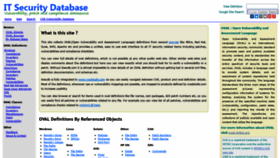 What Itsecdb.com website looked like in 2018 (5 years ago)