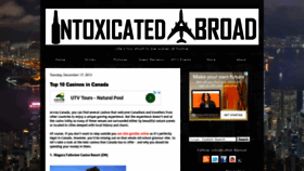 What Intoxicatedabroad.com website looked like in 2018 (5 years ago)