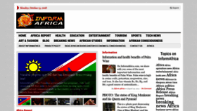 What Informafrica.com website looked like in 2018 (5 years ago)