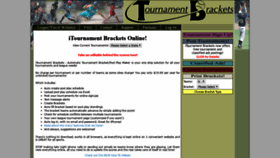What Itournamentbrackets.com website looked like in 2018 (5 years ago)