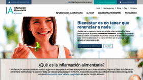 What Inflamacionalimentaria.com website looked like in 2018 (5 years ago)