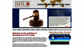 What Imsl.lk website looked like in 2018 (5 years ago)