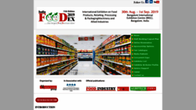 What Indiafoodex.com website looked like in 2018 (5 years ago)