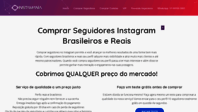 What Instamania.com.br website looked like in 2018 (5 years ago)