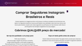 What Instamania.com.br website looked like in 2018 (7 years ago)