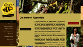 What Imkerei-rosenfeld.de website looked like in 2018 (5 years ago)