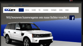 What Idc-cars.be website looked like in 2018 (5 years ago)