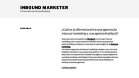 What Inboundmarketer.es website looked like in 2018 (5 years ago)