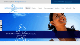 What Internationalorthopaedicspecialists.com website looked like in 2018 (5 years ago)