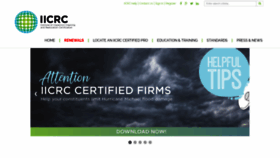 What Iicrc.org website looked like in 2018 (7 years ago)