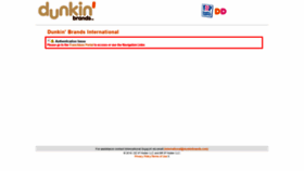 What International.dunkinbrands.com website looked like in 2018 (5 years ago)